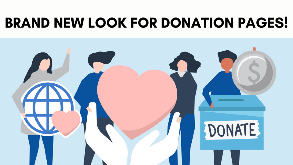 Brand new look for donation pages