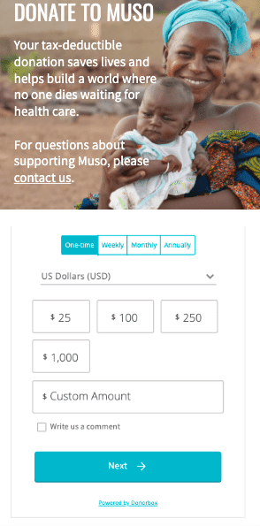 mobile donations