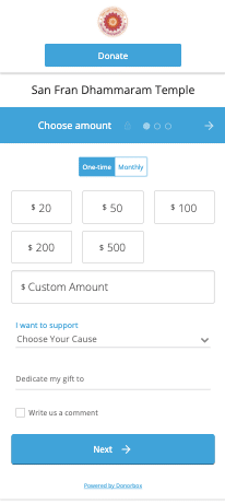 mobile donations