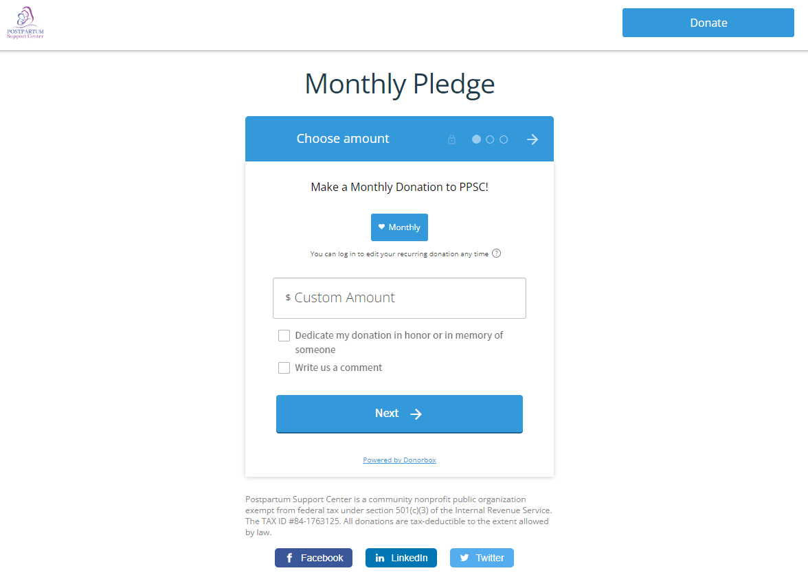 pledge form